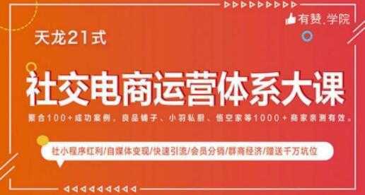 社交电商运营课程，实体新零售拉新留存转化即学即用-全网VIP网赚项目资源网_会员赚钱大全_中创网_福缘网_冒泡网