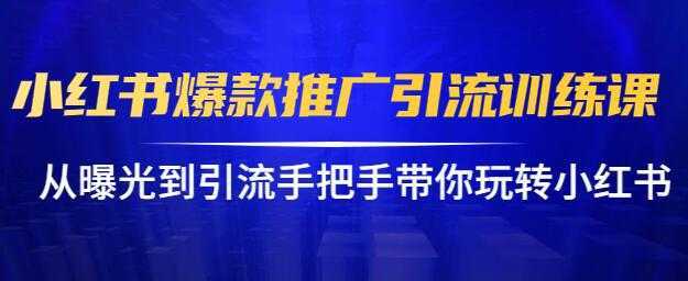 小红书怎么推广，小红书爆款推广引流训练课12.0，手把手带你玩转小红书-全网VIP网赚项目资源网_会员赚钱大全_中创网_福缘网_冒泡网