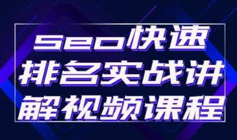 《seo快速排名》实战讲解视频教程-全网VIP网赚项目资源网_会员赚钱大全_中创网_福缘网_冒泡网