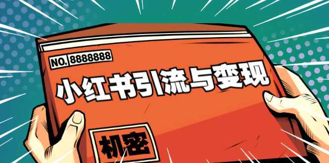 小红书引流与变现：从0-1手把手带你快速掌握小红书涨粉核心玩法进行变现-全网VIP网赚项目资源网_会员赚钱大全_中创网_福缘网_冒泡网