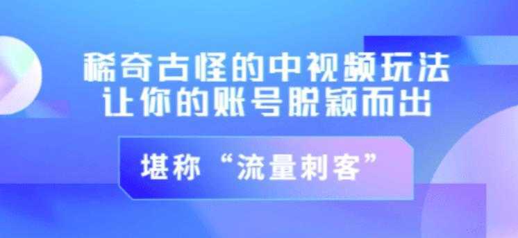 不讲李·稀奇古怪的冷门中视频冷门玩法，让你的账号脱颖而出，成为流量刺客！（图文+视频）-全网VIP网赚项目资源网_会员赚钱大全_中创网_福缘网_冒泡网