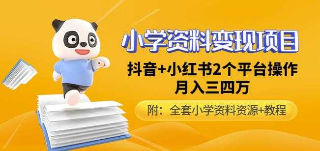 唐老师小学资料变现项目，抖音+小红书2个平台操作，月入数万元（全套资料+教程）-全网VIP网赚项目资源网_会员赚钱大全_中创网_福缘网_冒泡网