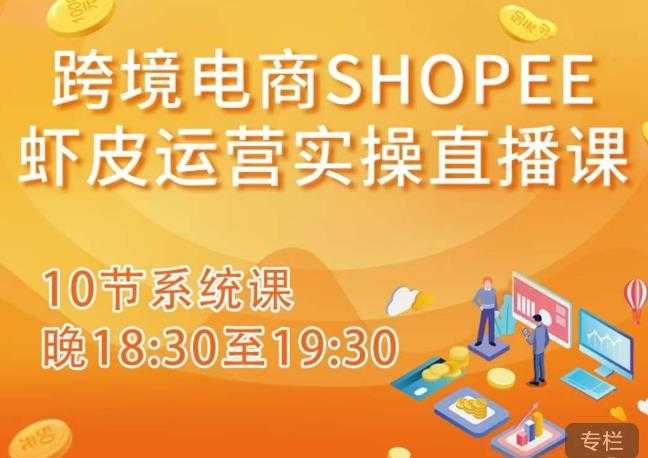 跨境电商Shopee虾皮运营实操直播课，从零开始学，入门到精通（10节系统课）-全网VIP网赚项目资源网_会员赚钱大全_中创网_福缘网_冒泡网