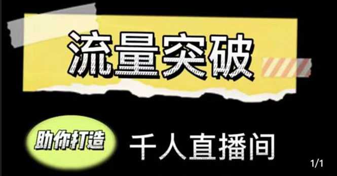 直播运营实战视频课，助你打造千人直播间（14节视频课）-全网VIP网赚项目资源网_会员赚钱大全_中创网_福缘网_冒泡网